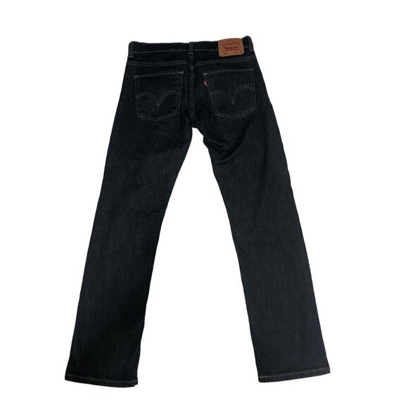 Levis 511 Mens Jeans W32 L30 Slim Fit Dark Wash Blue Contrast Stitching Stretch - Picture 7 of 10